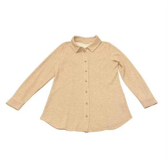 Soft Surroundings Gale Tunic Womens Size S Peach Button Front NWT - Picture 2 of 8